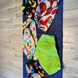 Spring/Bird Scrub Caps